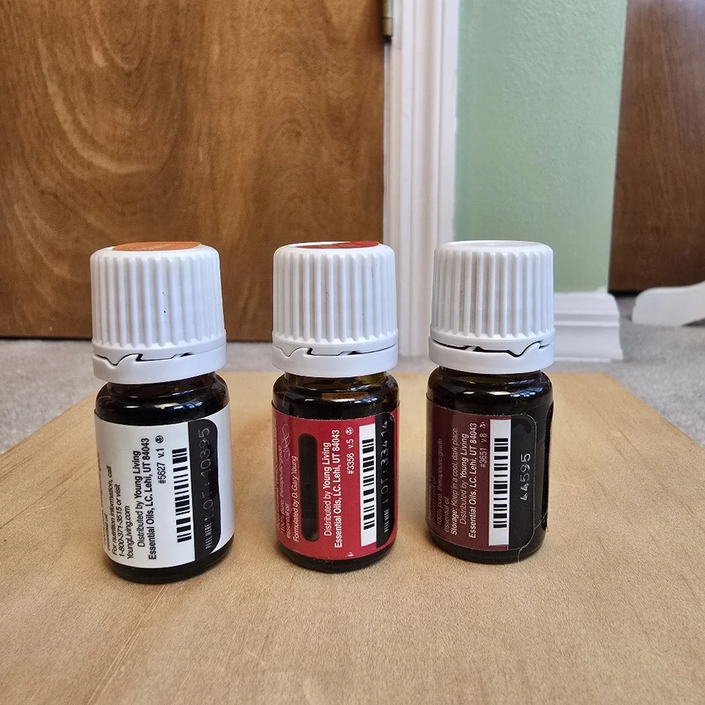 3 Young Living Oils lot ~Vetiver, Christmas Spirit, Orange~